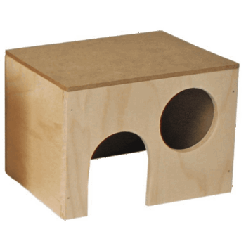 Musehus i tre 13x10x9.5 cm