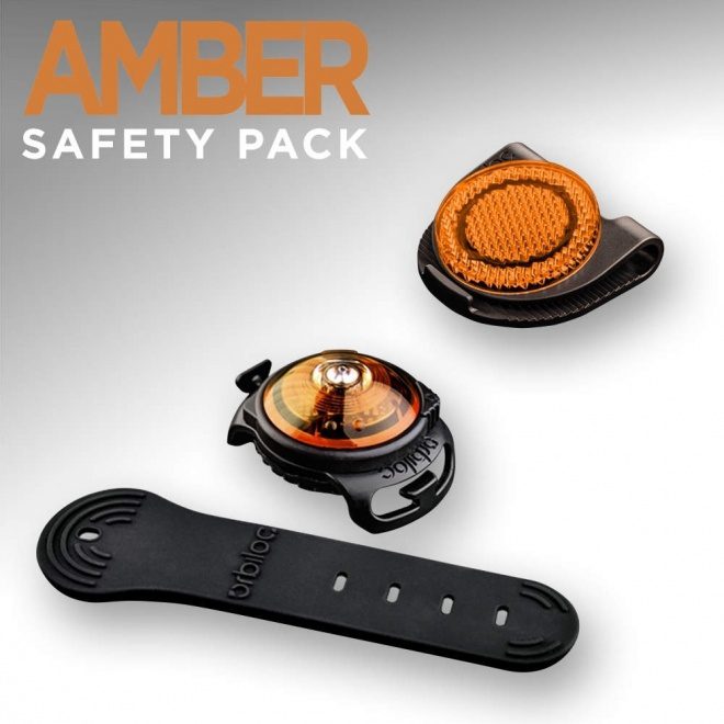 Orbiloc Orbiloc Amber Safety Pack, light + reflective clip Orbiloc Orbiloc Amber Safety Pack, light + reflective clip