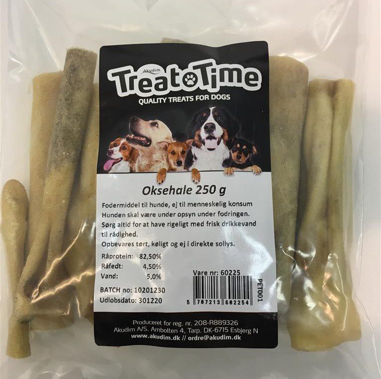 Oksehale til hund 250g