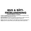 Mus og Rotte frøblanding 25kg Mus og Rotte frøblanding 25kg