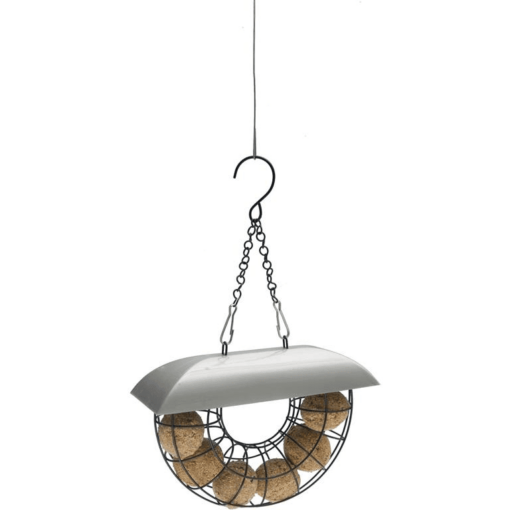 Fuglemater halvmåne med 6 meiseboller-talgballer