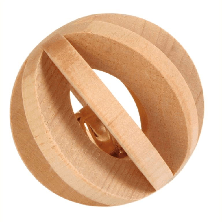 Lameltrebold med klokke ø6cm