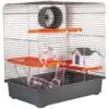 Ola hamsterbur grå-orange 49.5x32.5x52.5cm