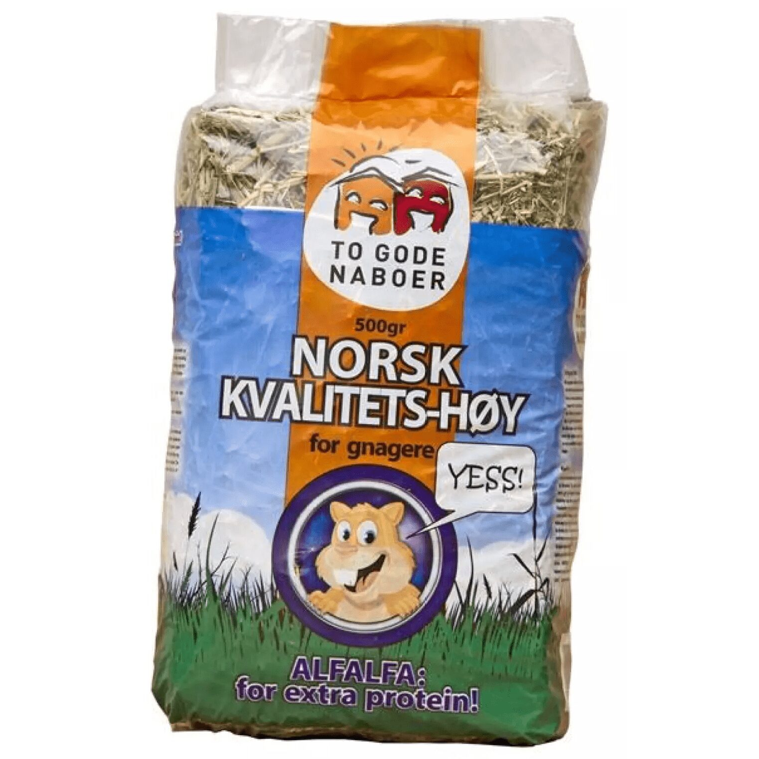 To Gode Naboer Alfalfa, kvalitetshøy 500g