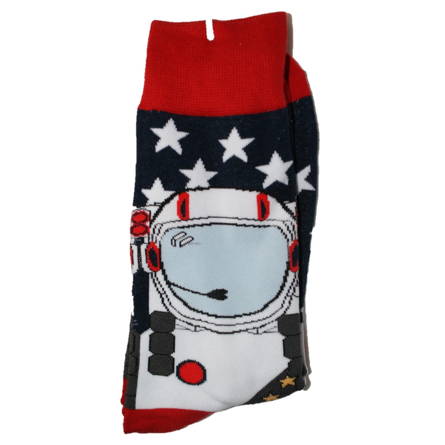 Sokk med Astronaut og Hvite Sjerner