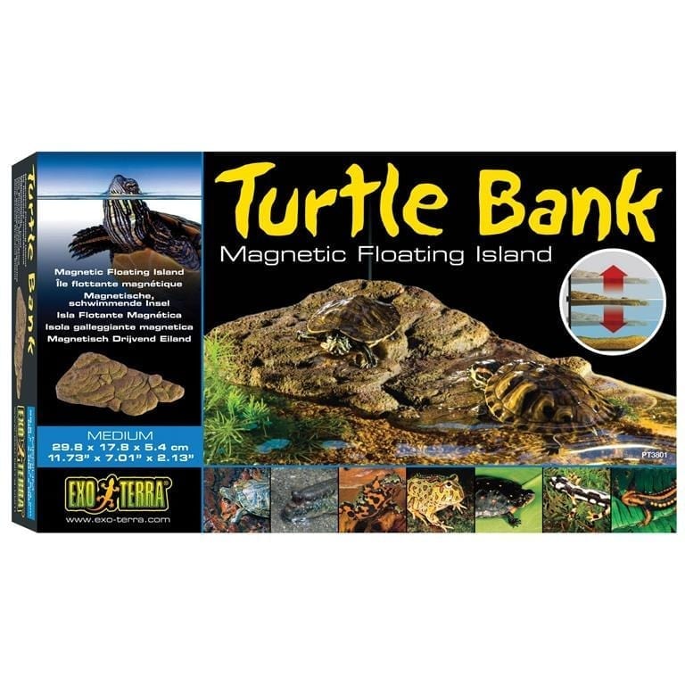 ExoTerra Turtle Bank-Land del flytende med magnetfeste