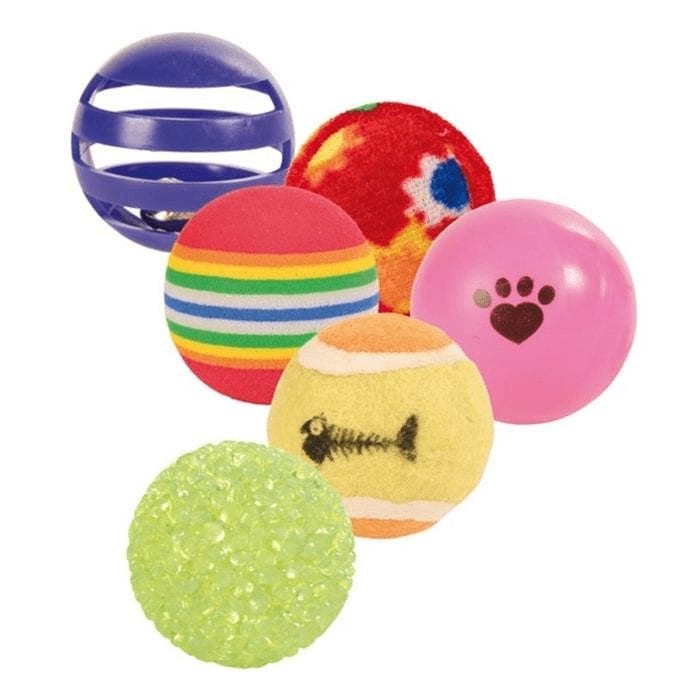 6 pk assorterte baller ø3.5-4cm