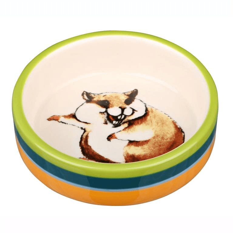 Matskål til hamster keramikk 80ml ass farger