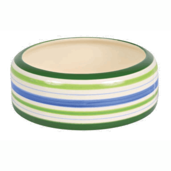 Matskål keramikk med striper