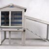 Utebur ferie hus med utegård 140x55x100cm blå-grå