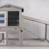 Utebur ferie hus med utegård 140x55x100cm blå-grå