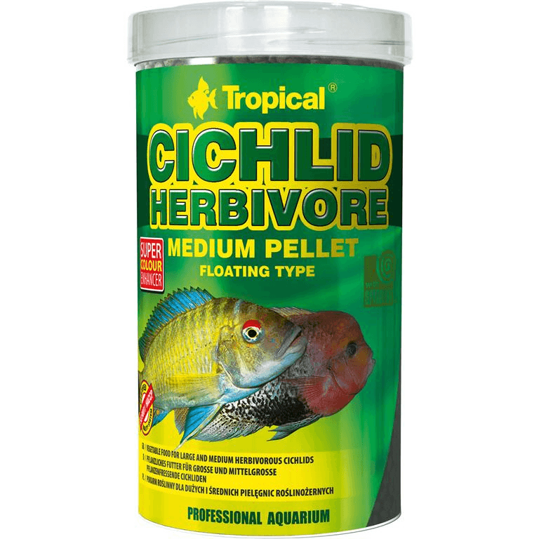 Tropical Cichlid Herbivore Medium Pellet Tropical Cichlid Herbivore Medium Pellet