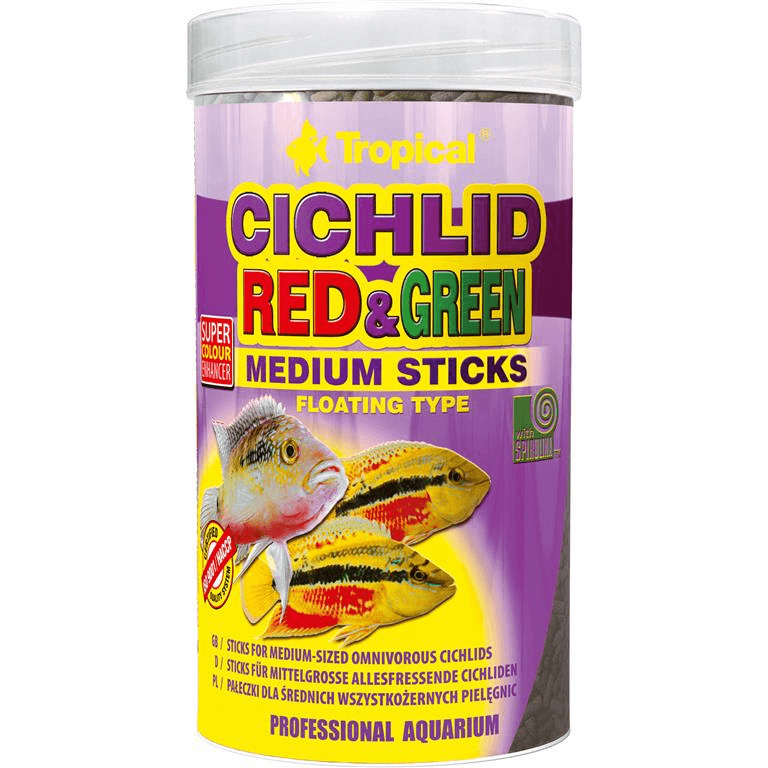Tropical cichild red-green sticks medium Tropical cichild red-green sticks medium