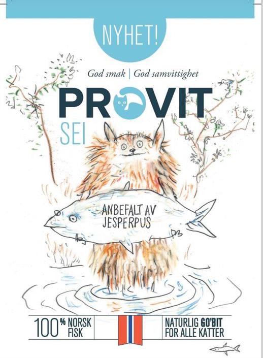 Provit Frysetørket Sei 30G Katt