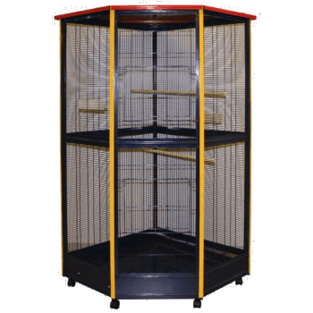 GD General Fuglebur Blå/Gul/Rød 95x95x185 cm