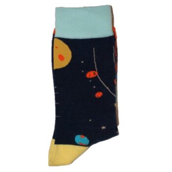 Sokk med Måner Stjerner og Rakett