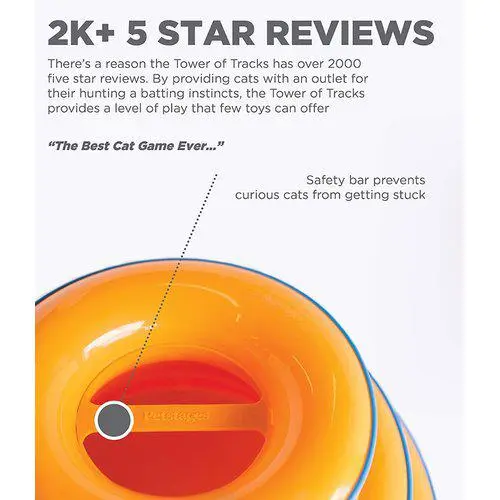 Petstages katteleke Tower of Tracks 25cm