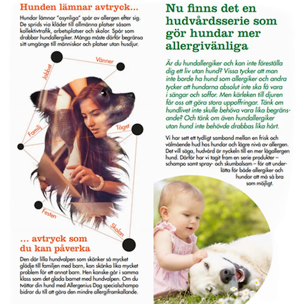Allergenius Spesialsjampo hund - reduserer mengden allergen