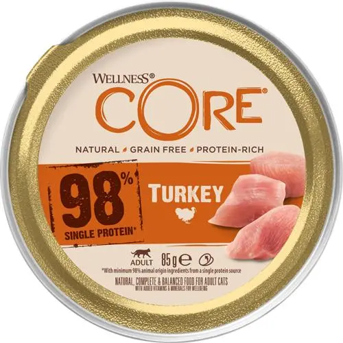 CORE 98 kalkun katt 12 x 85g
