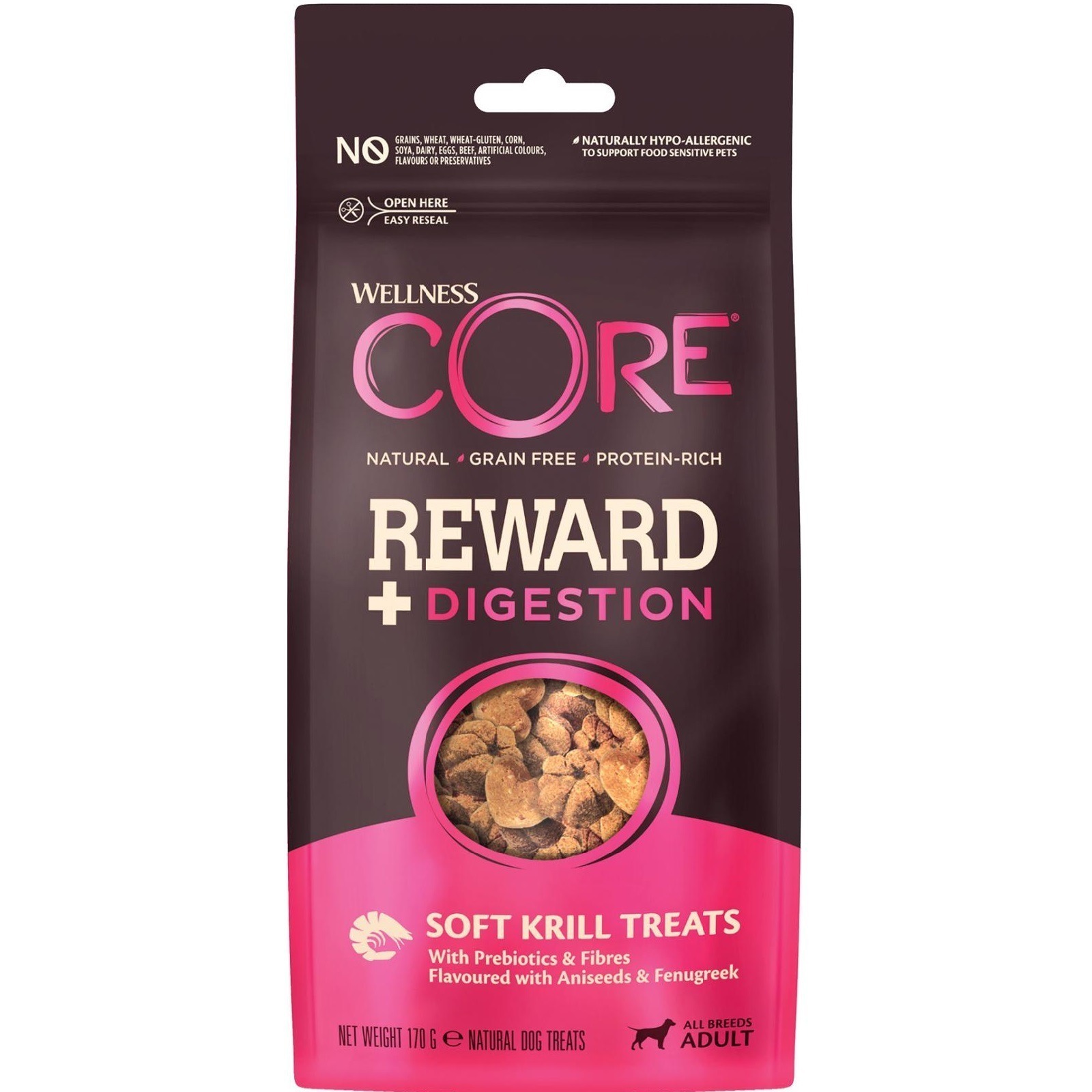 CORE Reward+ Treats Digestion -  8 x 170gram