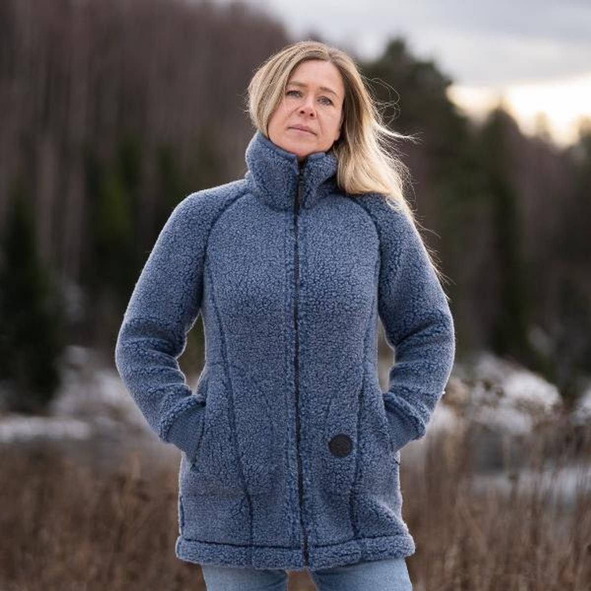 Canelana Frida ulljakke lang damemodell 100% ull Canelana Frida ulljakke lang damemodell 100% ull