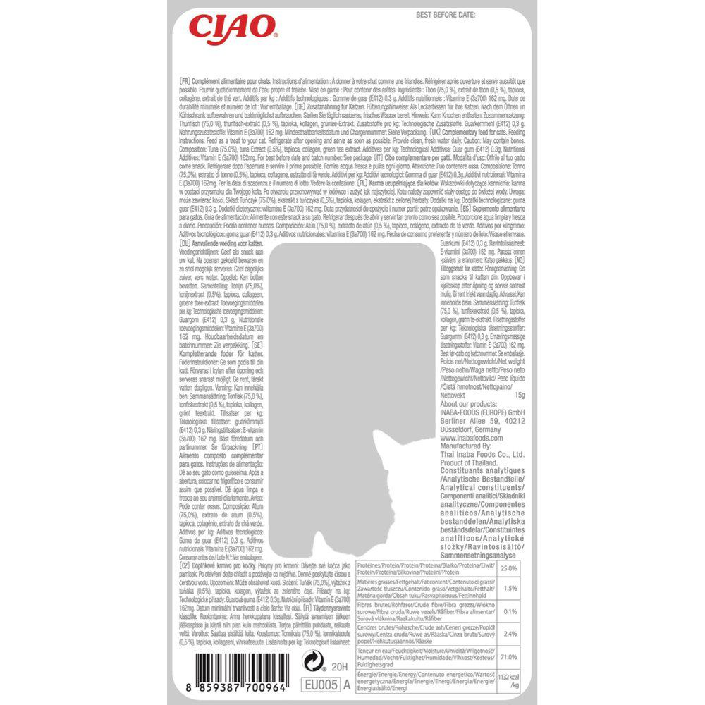 Ciao Churu grillet tunfisk -ekstra mu00f8rt- i krabbesaus