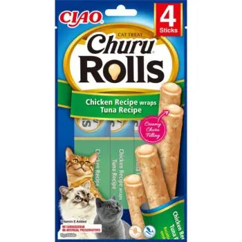 Ciao Churu snacks rull katt -Kylling og Tunfisk 4stk