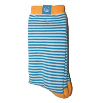 Sokker Hvite og Turkis Striper