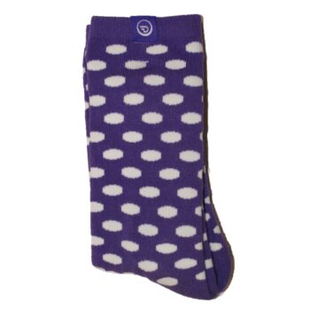 Lilla sokker med Hvite prikker