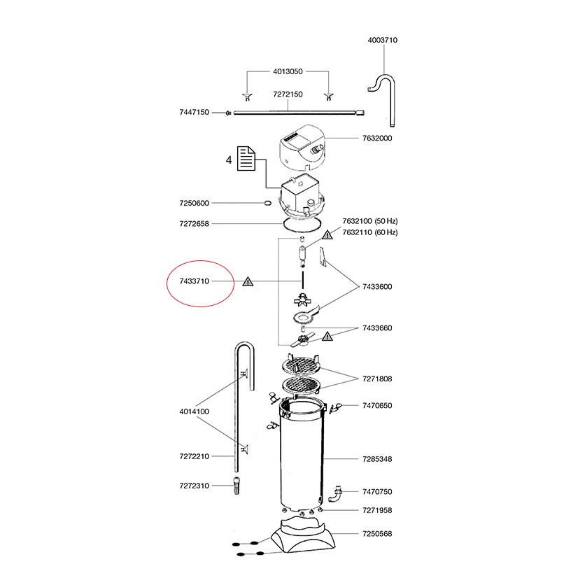 Eheim Axel-lager til 2048-2448-2211-2213-2313