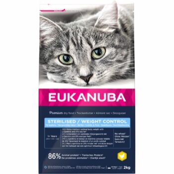 Eukanuba Cat Adult Sterilised & Weight Control Chicken