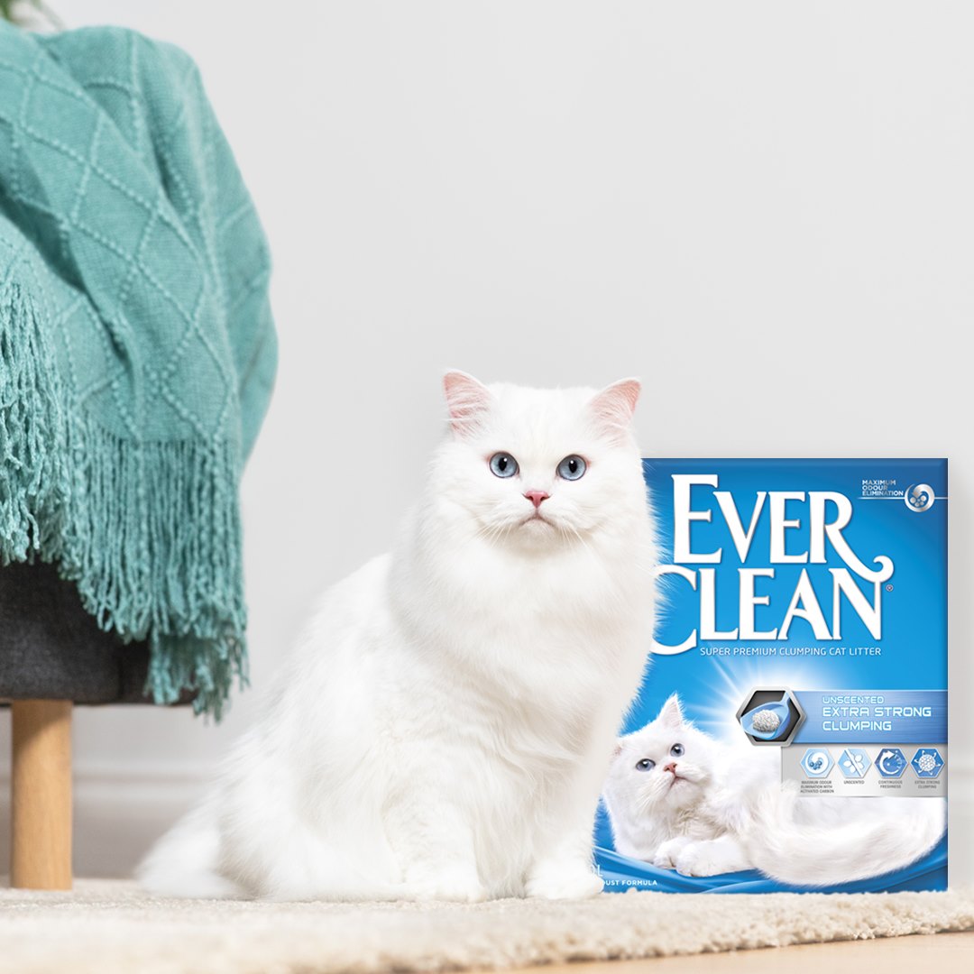 Ever Clean Extra Strong Clumping Unscented Kattesand 10 L