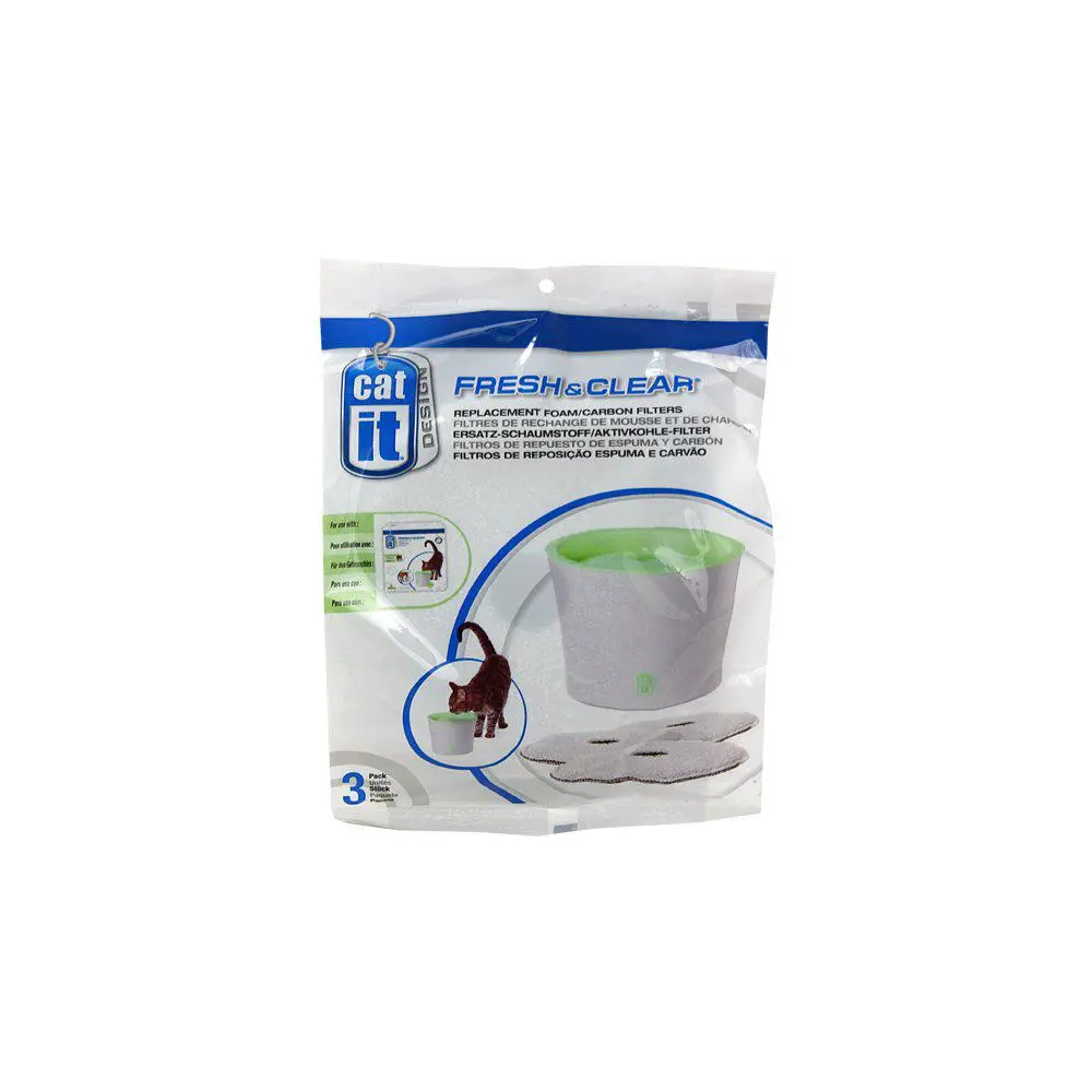 Filter til Catit vannfontene 3pk