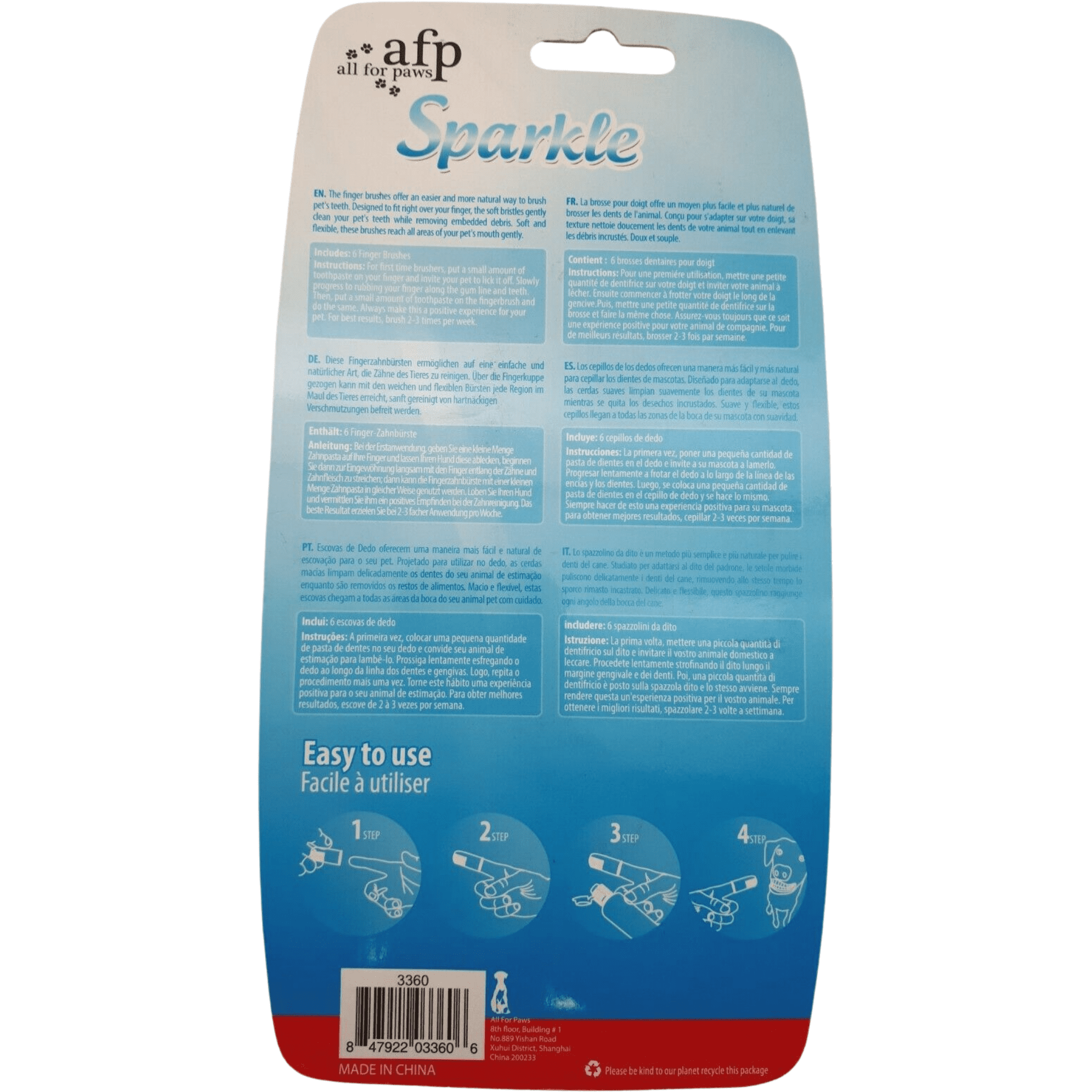 Fingertannbørste 6pk Fingertannbørste 6pk