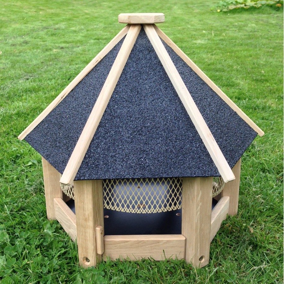 Hercules Forbrett til fugl med sort tak stor