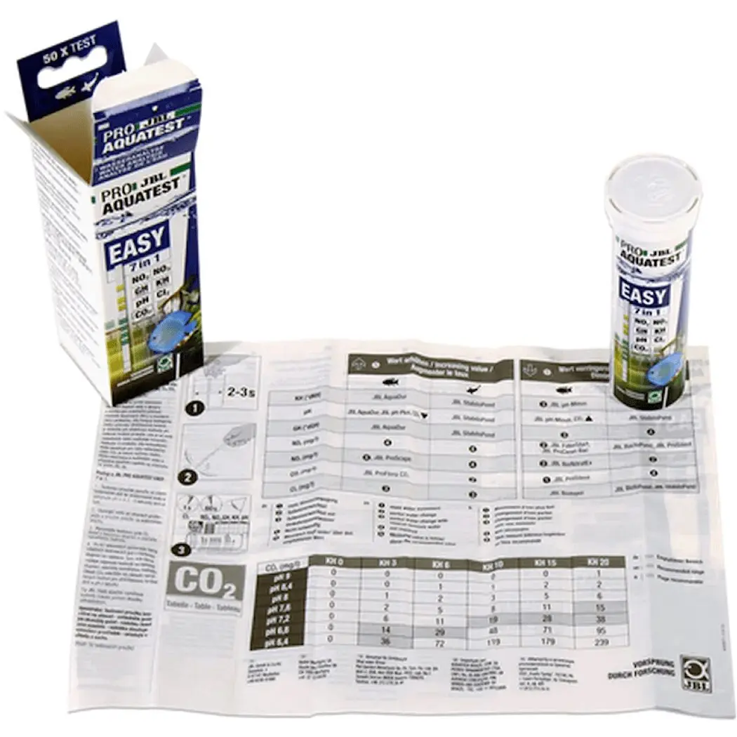 JBL Easy Test 7in1 PH/GH/KH/NO2/NO3/CI2/CO2 JBL Easy Test 7in1 PH/GH/KH/NO2/NO3/CI2/CO2