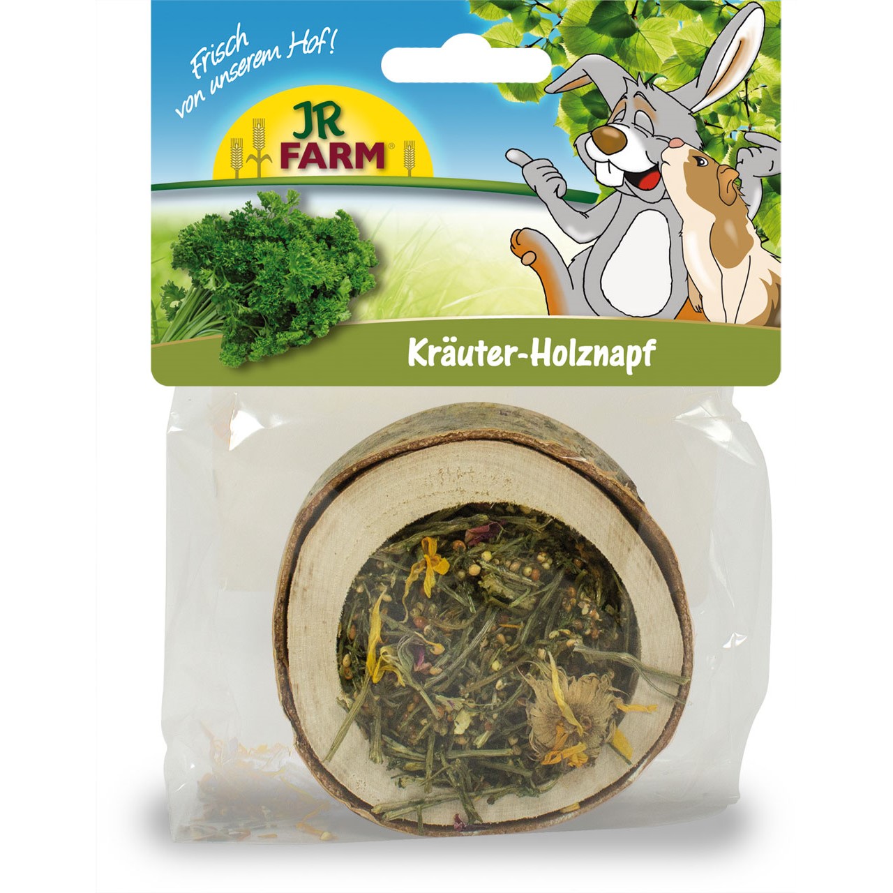 JR Farm matskål-trestamme fylt med urter 120gr JR Farm matskål-trestamme fylt med urter 120gr