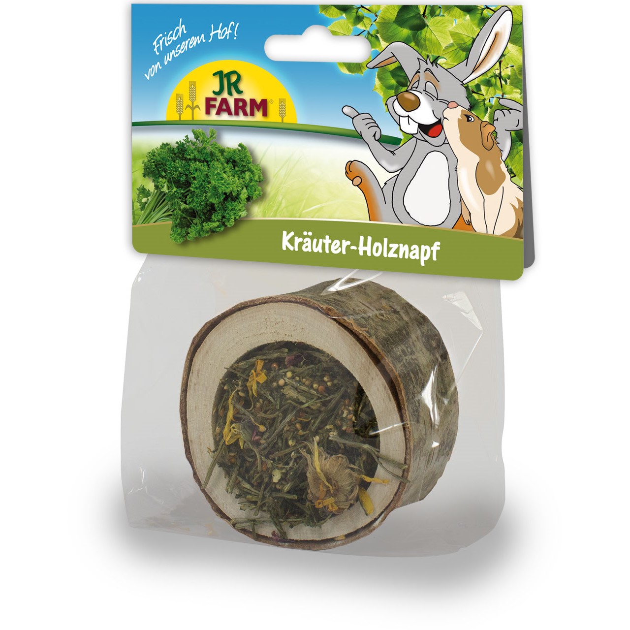 JR Farm matskål-trestamme fylt med urter 120gr JR Farm matskål-trestamme fylt med urter 120gr