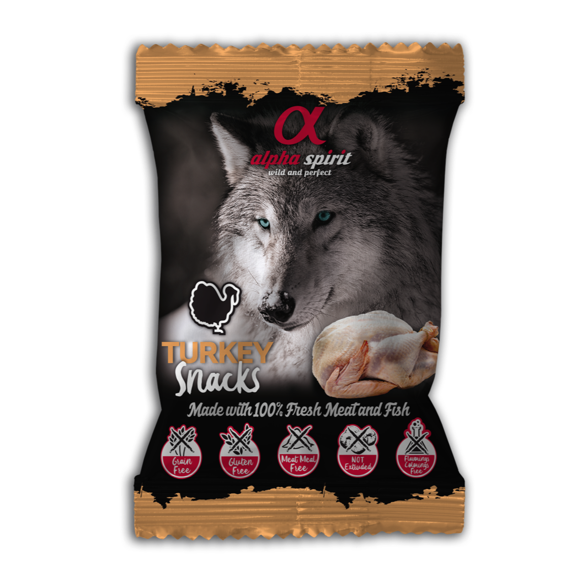 AlphaSpirit kalkun hundesnacks 50g