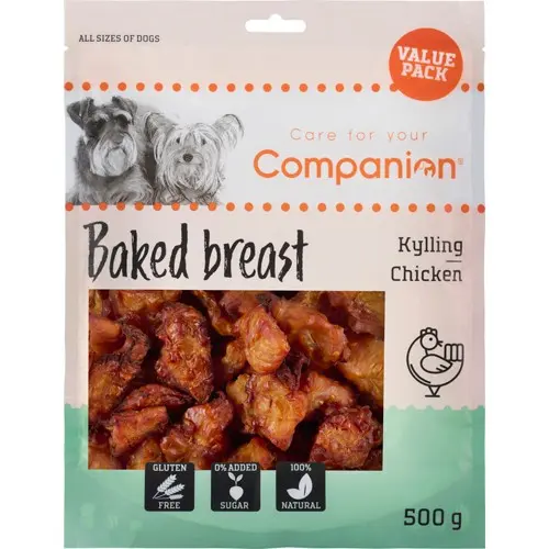 Kylling bryst bakt, Companion hund