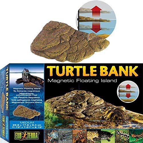 ExoTerra Turtle Bank-Land del flytende med magnetfeste