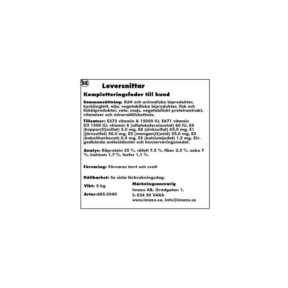 Leversnitter Premium hundesnacks