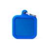 MyFamily Hushtag Firkant ID Tag-Aluminium med plast kant MyFamily Hushtag Firkant ID Tag-Aluminium med plast kant