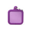 MyFamily Hushtag Firkant ID Tag-Aluminium med plast kant MyFamily Hushtag Firkant ID Tag-Aluminium med plast kant
