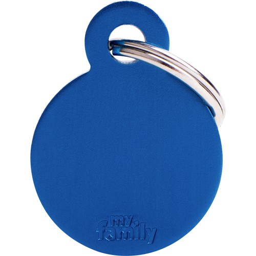 Myfamily Basic Sirkel ID tag aluminium Myfamily Basic Sirkel ID tag aluminium