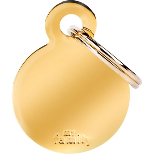Myfamily Basic Sirkel ID tag aluminium Myfamily Basic Sirkel ID tag aluminium