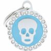 Myfamily Glam Strass ID-merke med hodeskalle Myfamily Glam Strass ID-merke med hodeskalle
