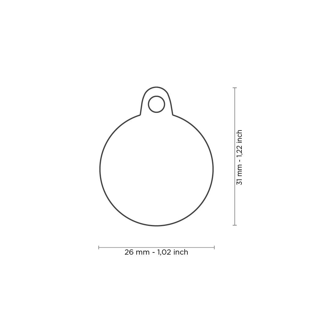 Myfamily Shine Circle Saint Tropez ID tag