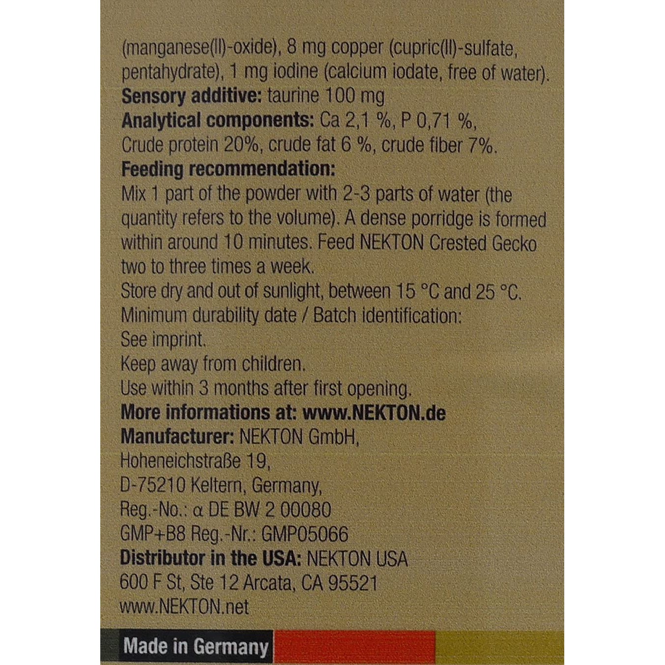 Nekton Crested Gecko Med Banan