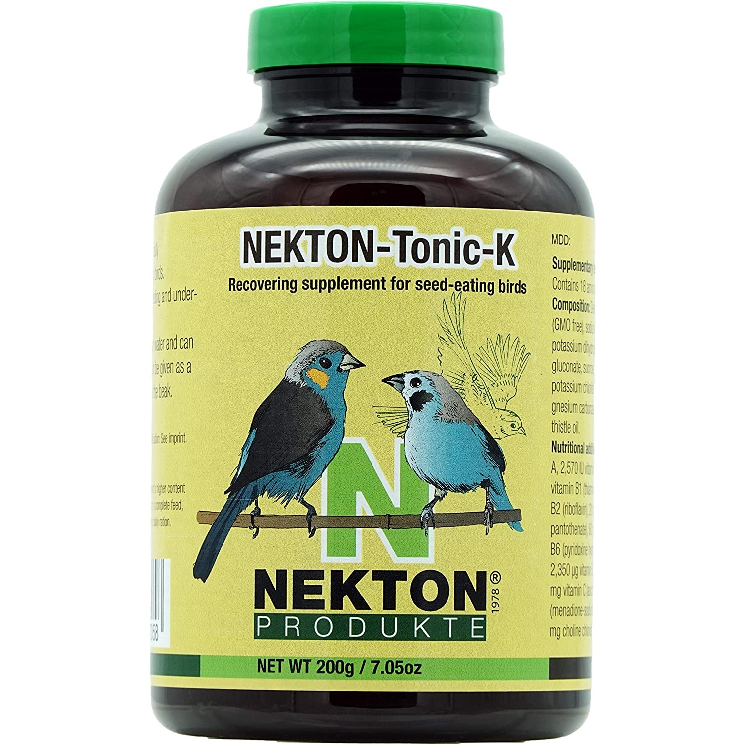 Nekton Tonic K for fru00f8spisende fugler 200 gram